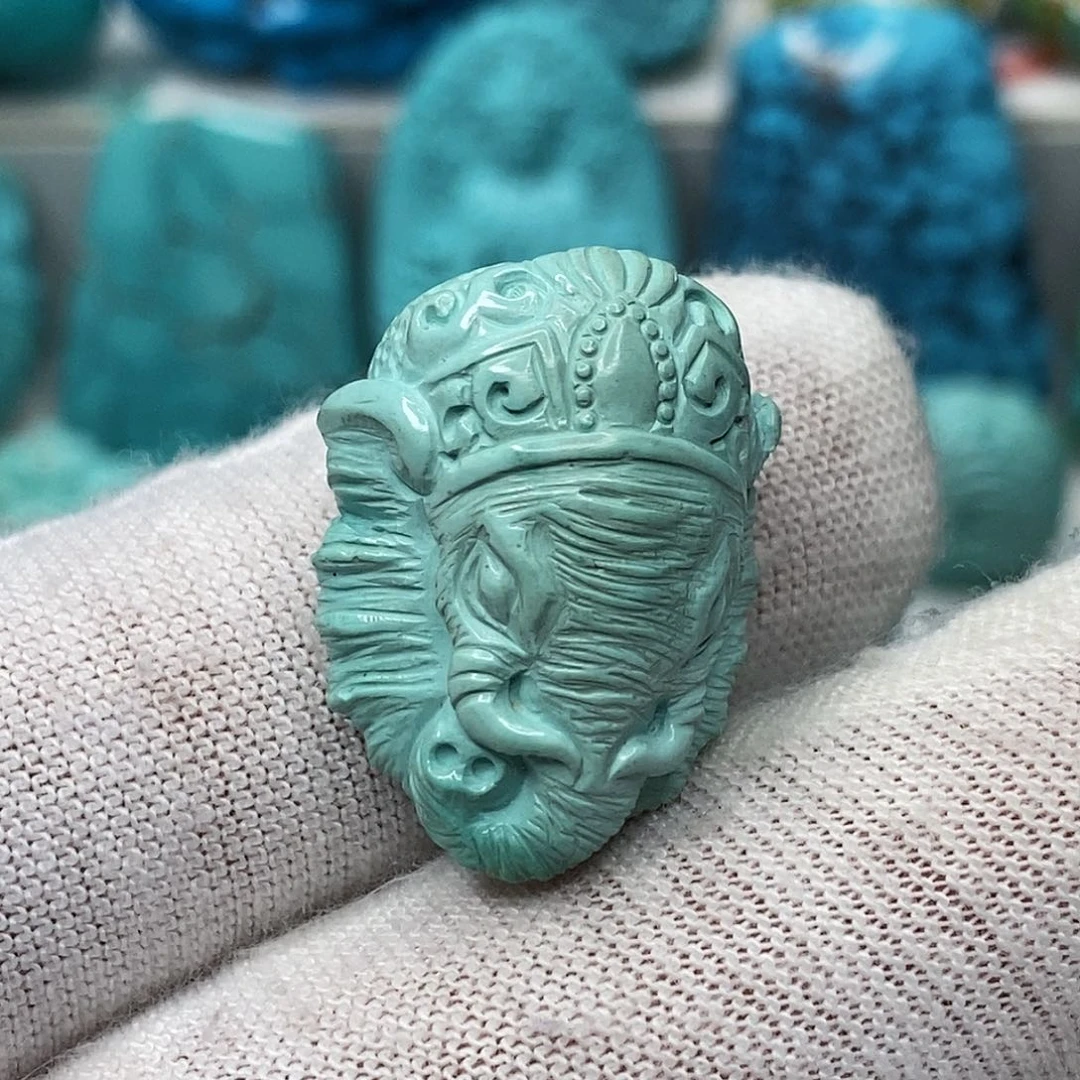 未镶嵌绿松石天然原矿 带武汉地大证书