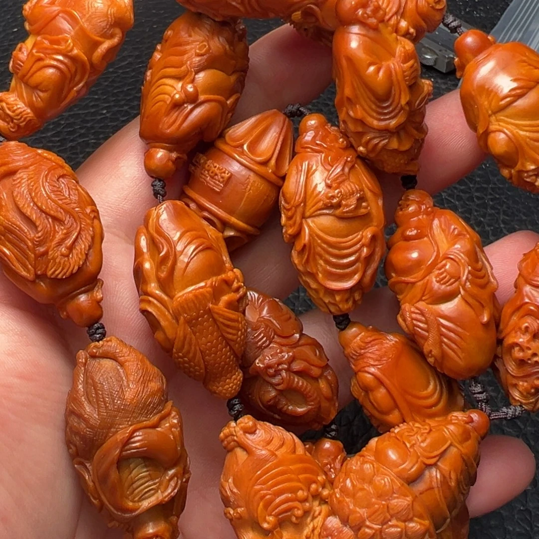 橄榄核手串/手链维山2.0骑兽十八罗汉脖挂