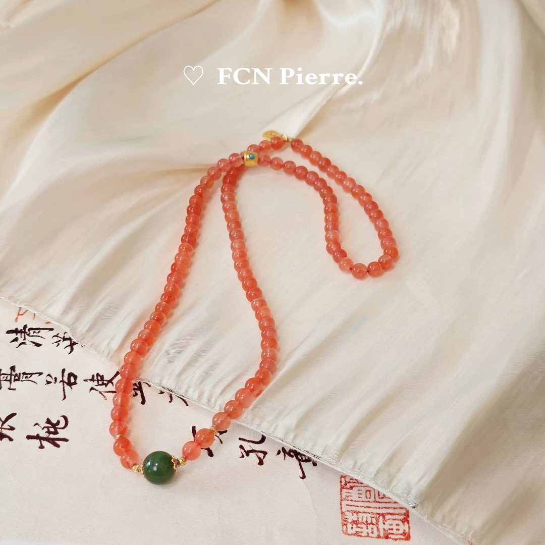 【富养】冰飘南红三圈手串5-6mm~