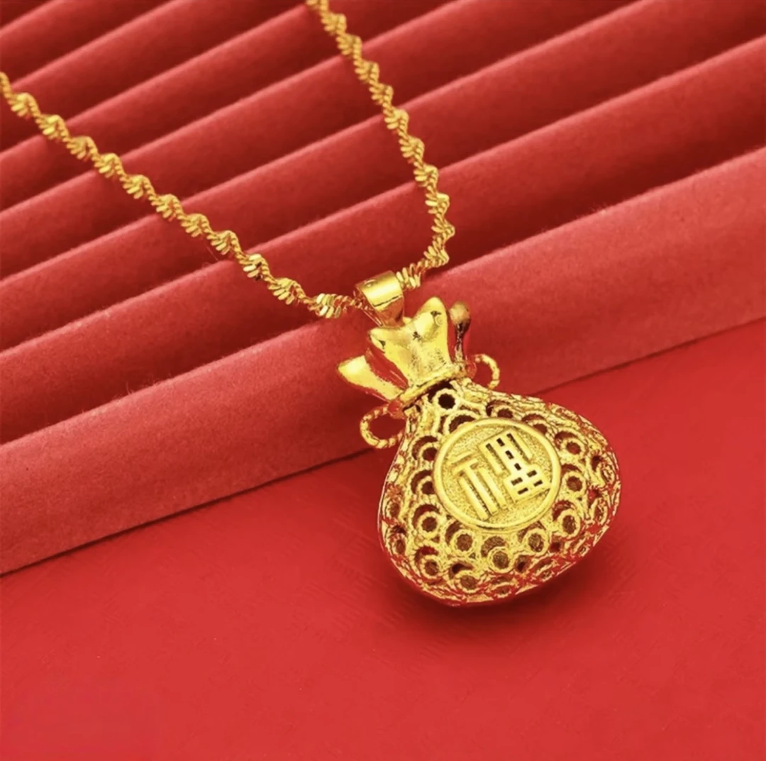 【小杰甄选】国潮风时尚百搭复古合金小福袋吊坠（ZL8169）赠合金链