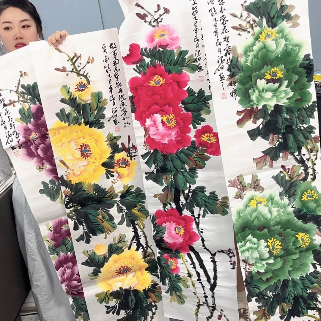 国画国画老师手绘作品