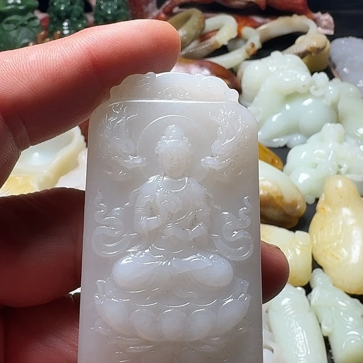 和田玉未镶嵌挂件