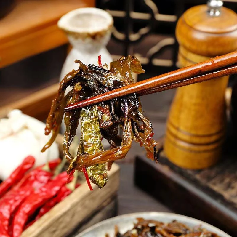 酱茄子干辣椒泡菜下饭菜延吉咸菜酱菜245g袋装农家小菜家常菜好吃