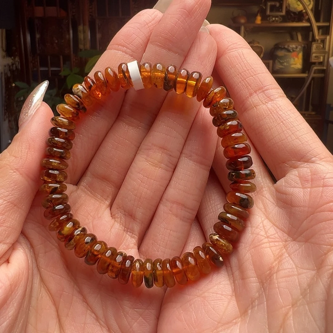 琥珀未镶嵌裸石抚顺琥珀10378八