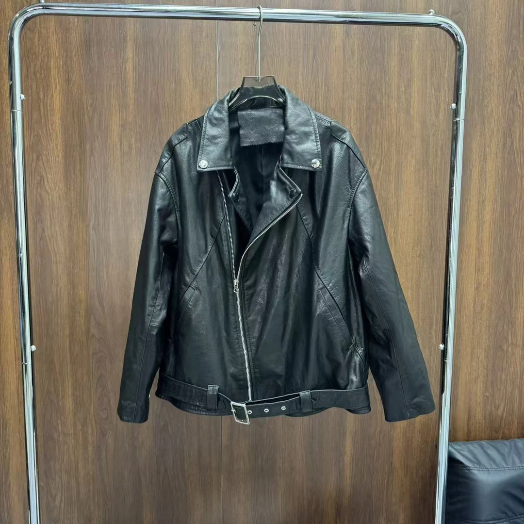 「Darley推荐」“北美街头”｜小牛皮｜休闲时尚女宽松显瘦机车服上衣潮