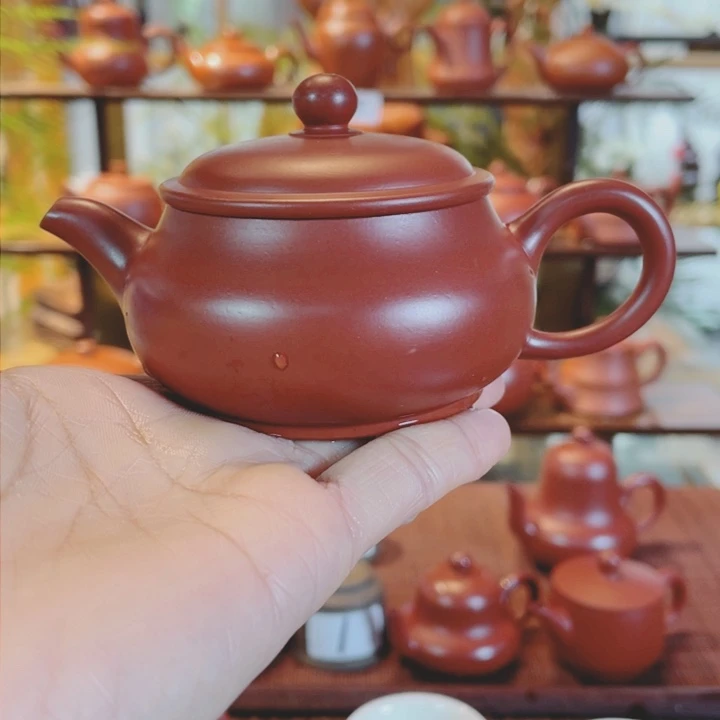 紫砂茶壶吟****5潮州手工明炉壶