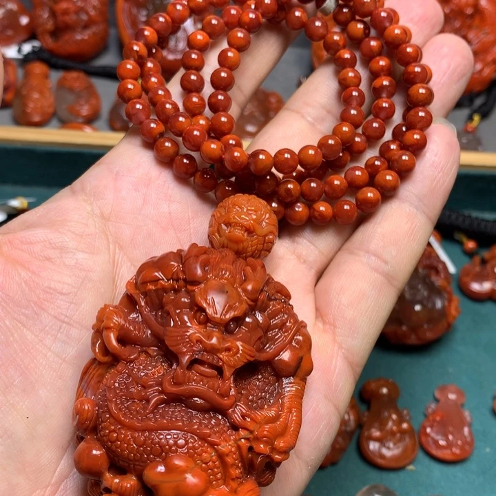 吊坠(不含链)未镶嵌南红玛瑙熔*炎