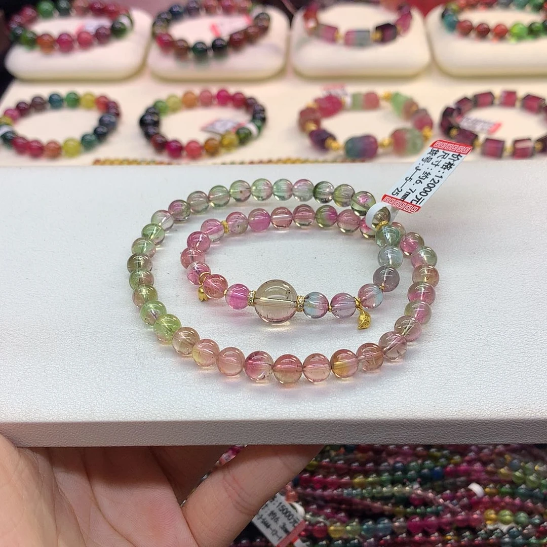 手链未镶嵌碧玺6.7/西瓜。