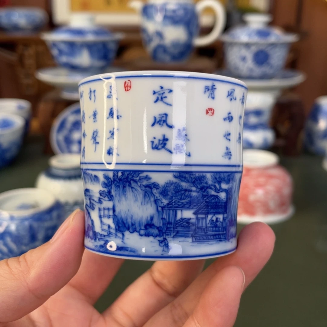 杯景德镇陶瓷手工手绘