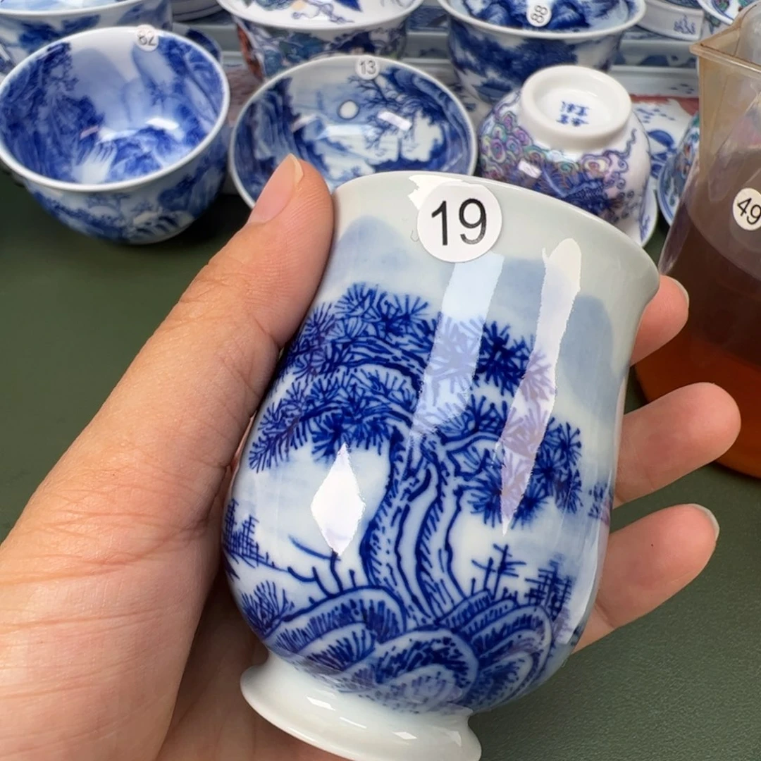 景德镇纯手工纯手绘茶具木木19