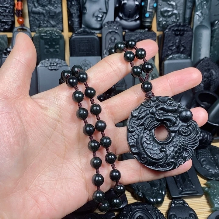 和田玉（青玉）颈饰未镶嵌