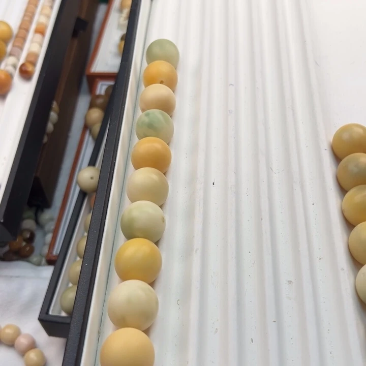 菩提根/象牙果手串?*俜卡22圆珠干磨微瑕定制不退不换