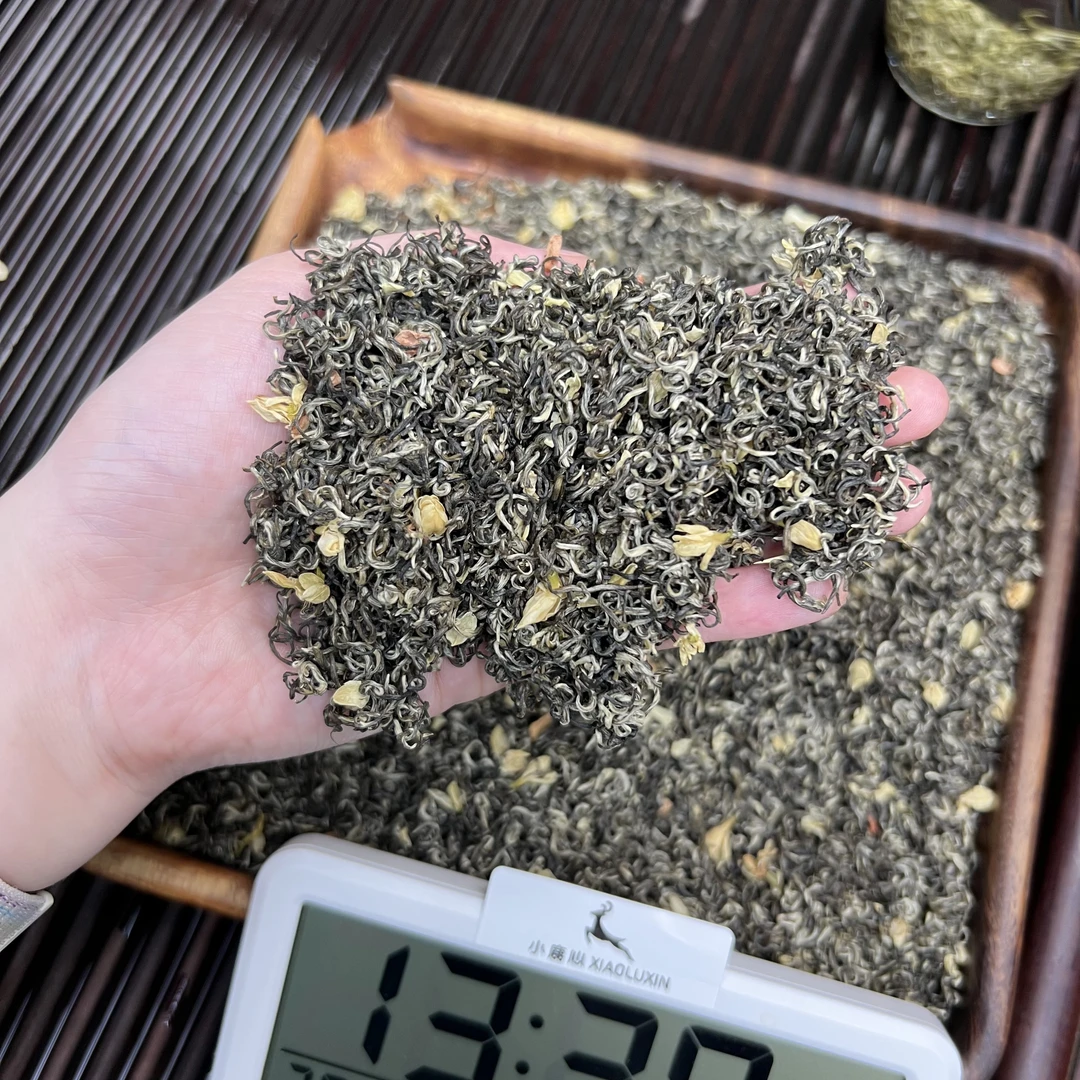 ① 茉莉飘雪  小鹿收茶茉莉绿茶 横县茉莉花  6月13