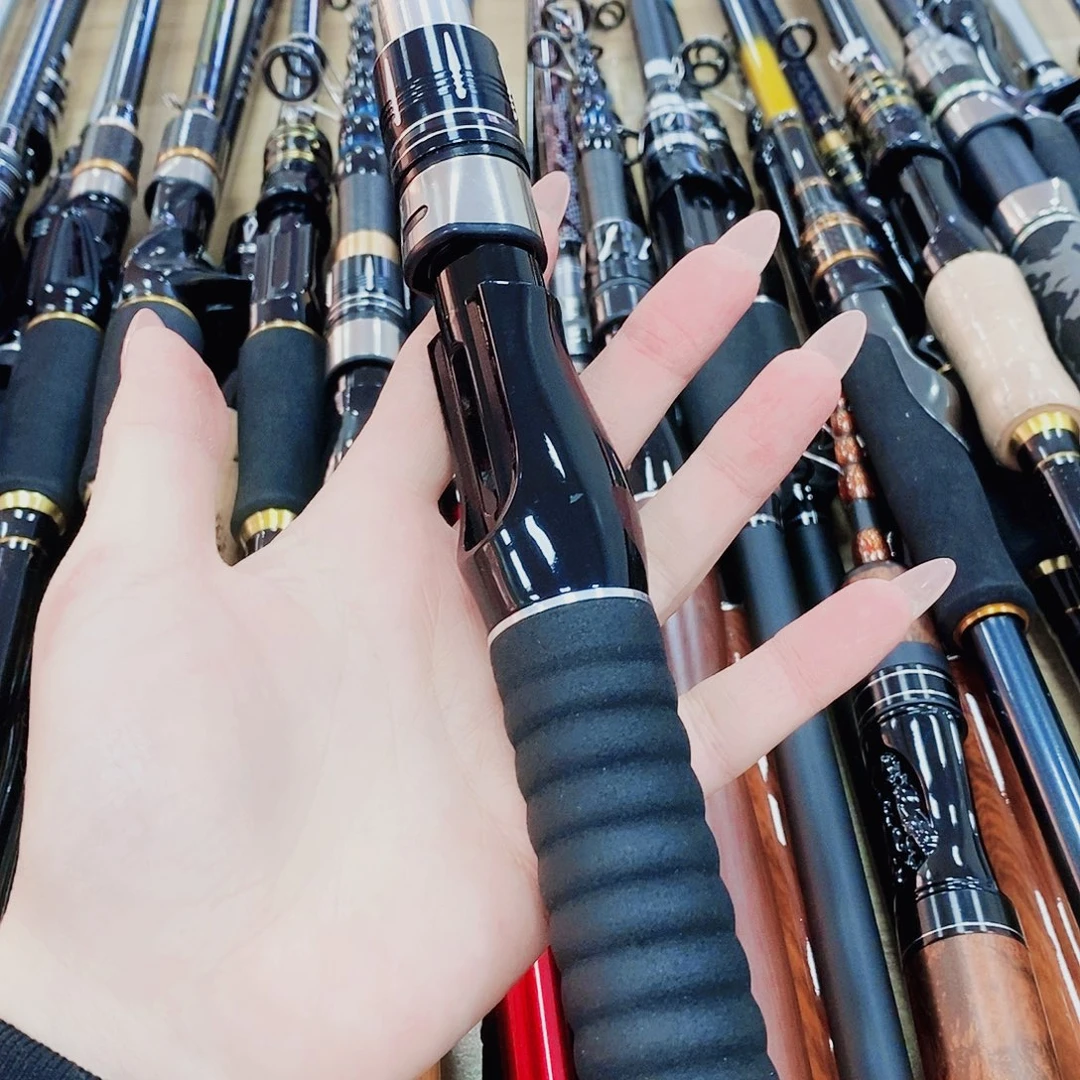 黑色伸缩直柄3米路亚竿