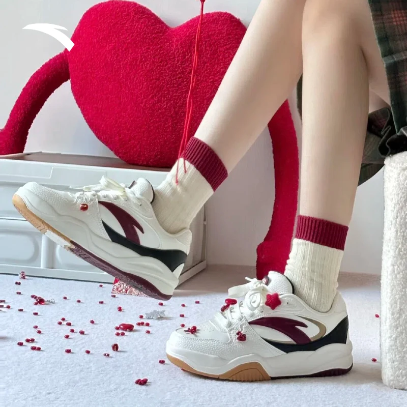 【刘老二专属】安踏波浪鞋3丨潮流低帮板鞋情侣百搭滑板鞋912518005