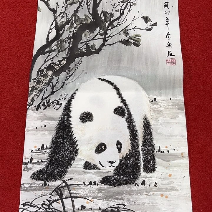 国画国画作品展示展中的