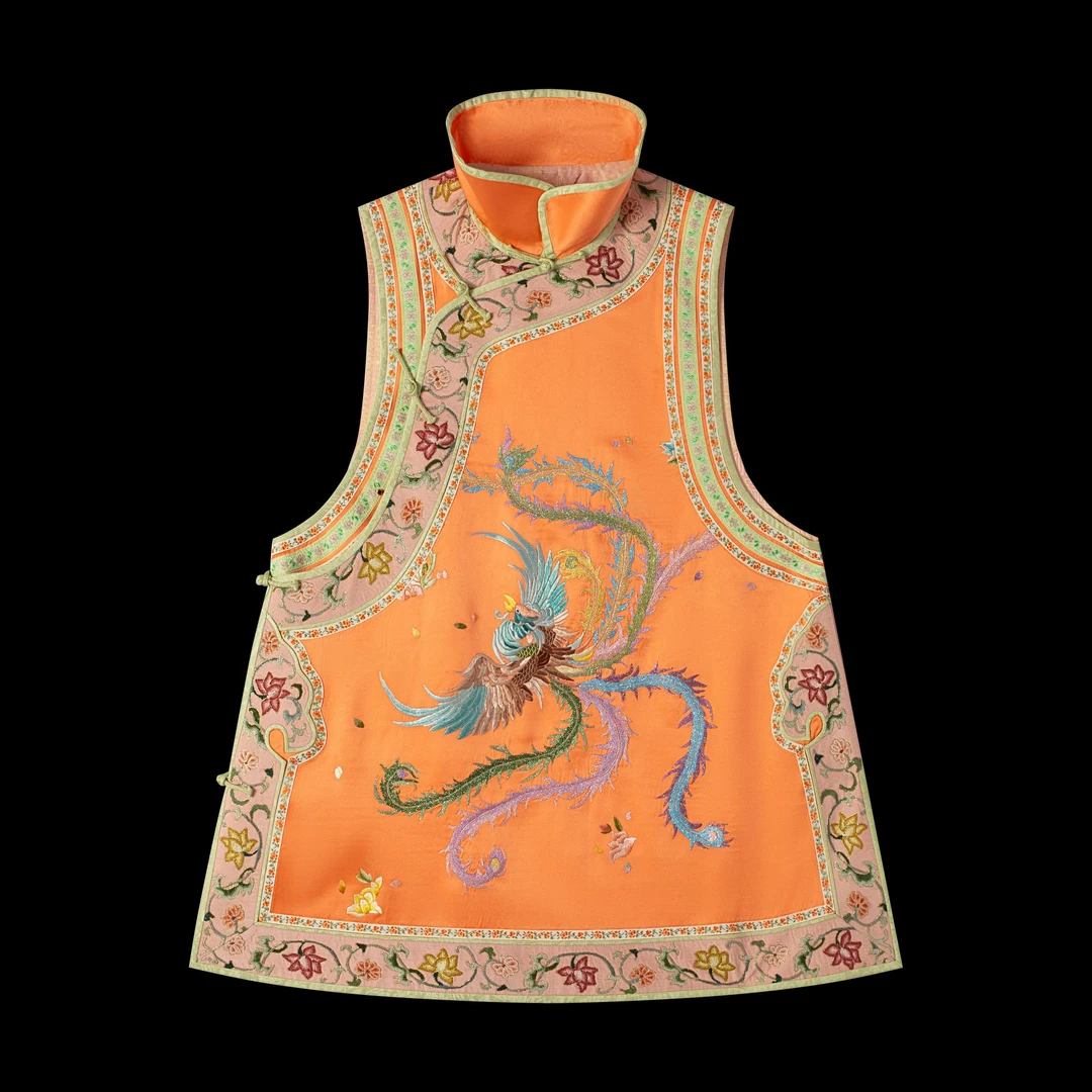 [花锦集]马甲刺绣常规百搭马夹V354