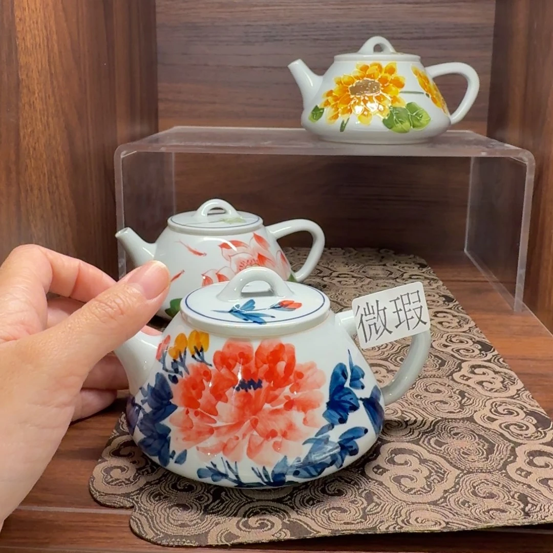 釉下彩纯手绘微瑕