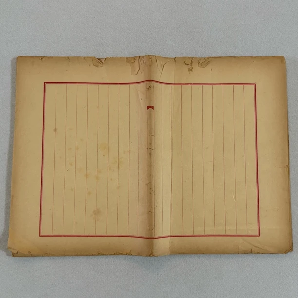 【象朴斋】五十年代玉扣老笺纸50张 尺寸40✖️28cm，格子1.5cm 七分熟