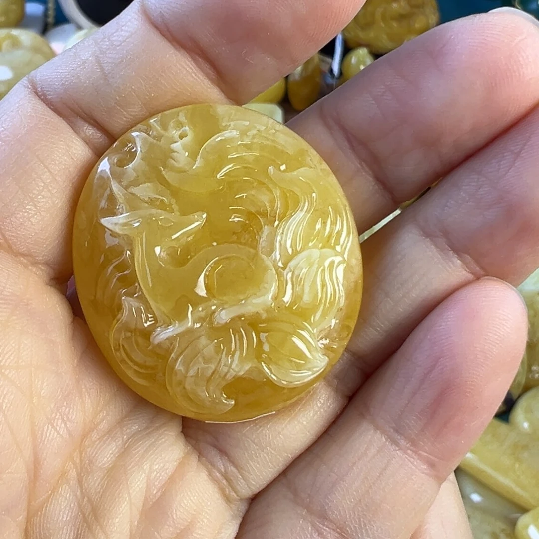 蜜蜡吊坠(不含链)未镶嵌