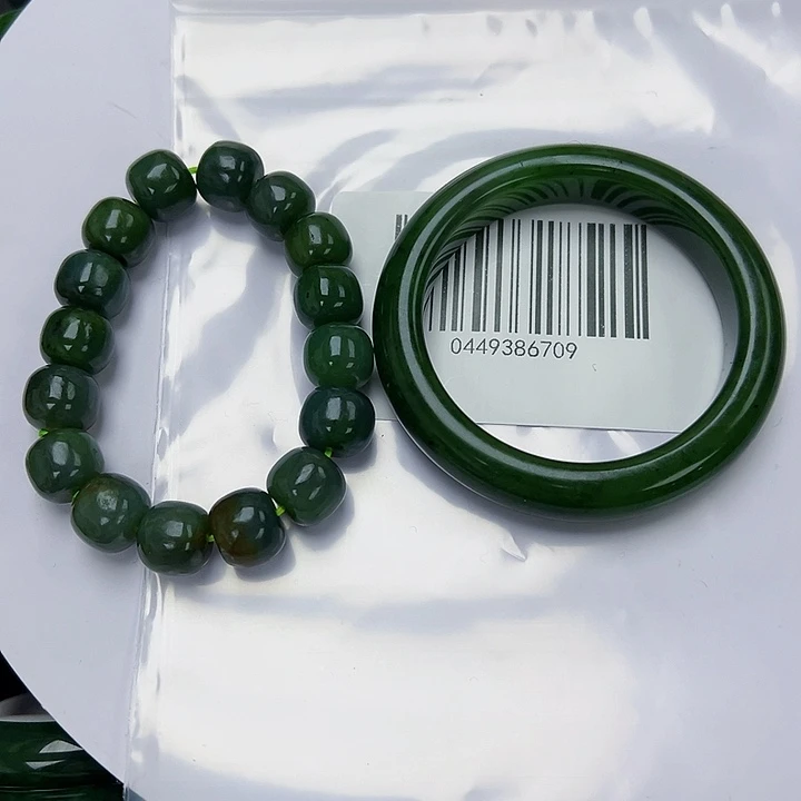 和田玉未镶嵌手镯微瑕5657搭手串微瑕