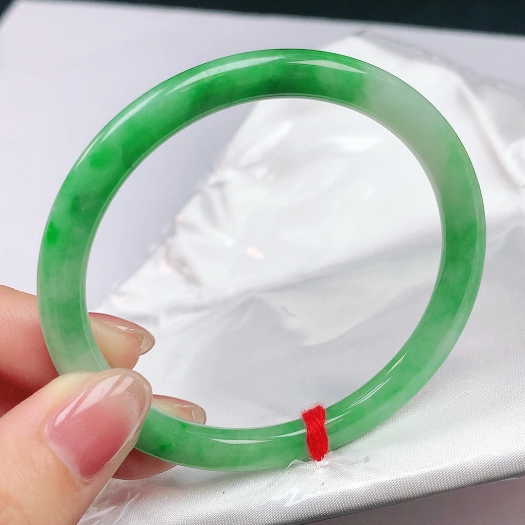 翡翠手镯未镶嵌54圈圆2481