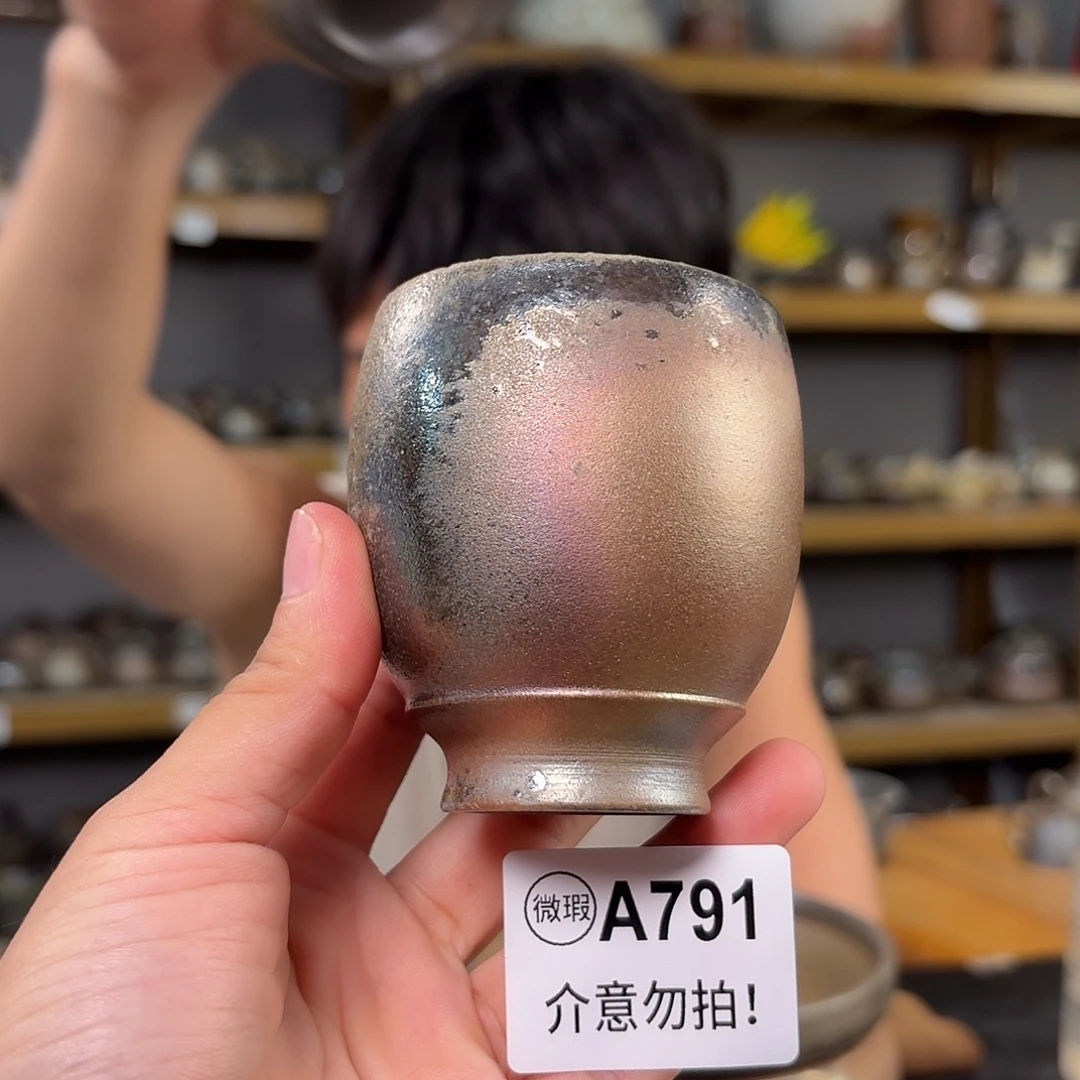 坭兴陶柴烧全手工原矿泥料杯