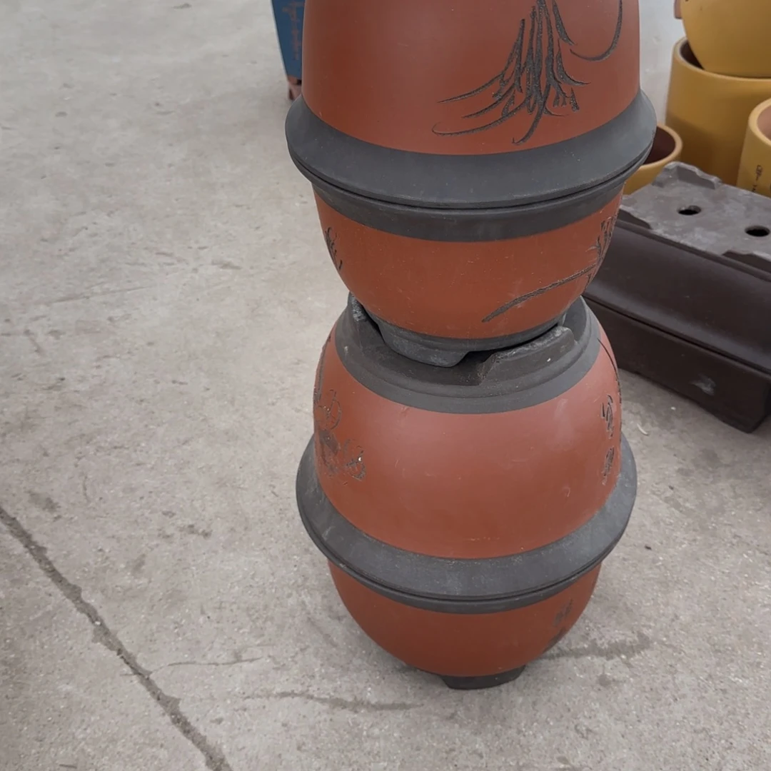 紫砂花盆口径18.12/14.10口径