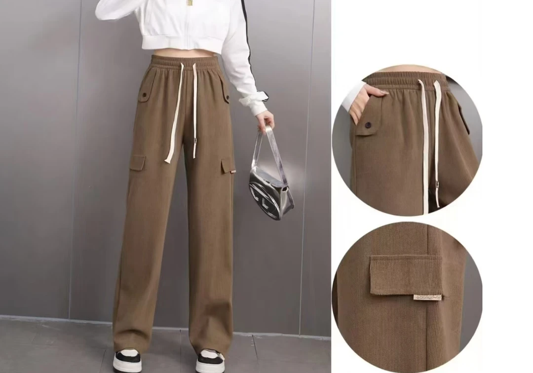 女士直筒工装裤1218-A118