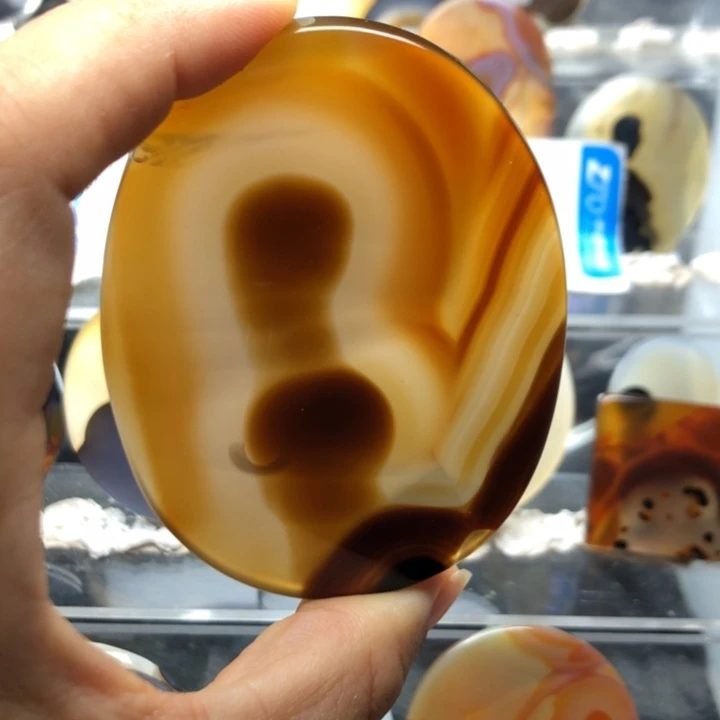 合金玛瑙/玉髓珠宝奇石154有瑕