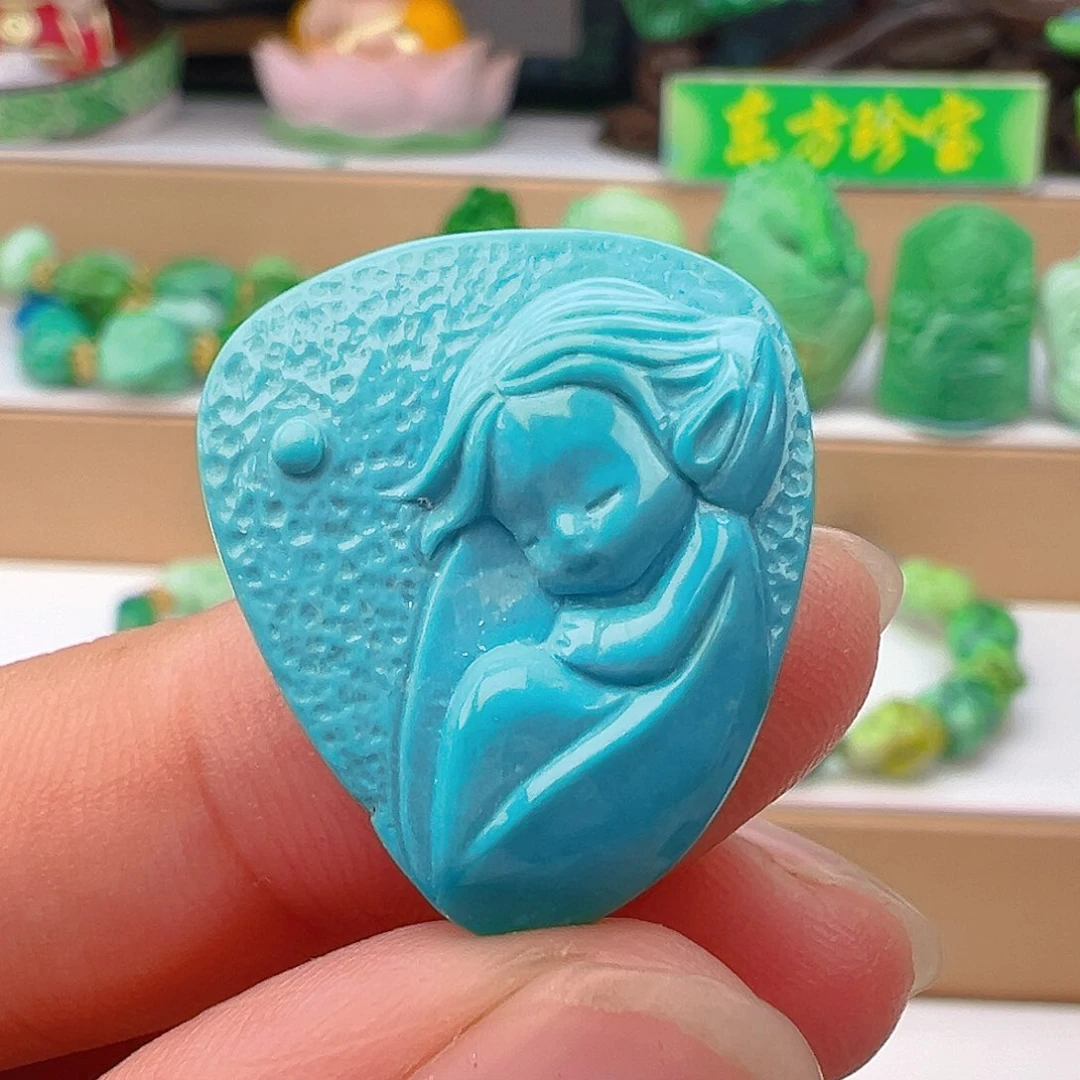 未镶嵌绿松石项链