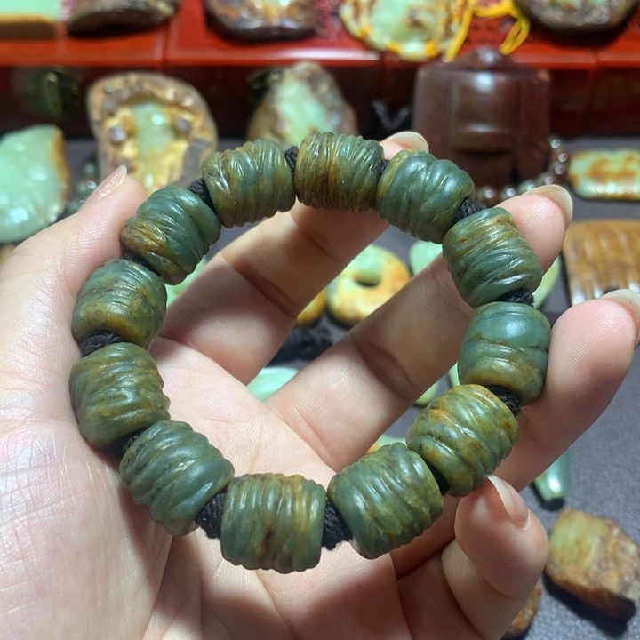 岫岩河磨玉（透闪石质玉）未镶嵌颈饰