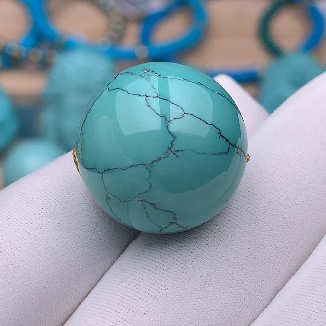 绿松石未镶嵌珠宝奇石20.3mm