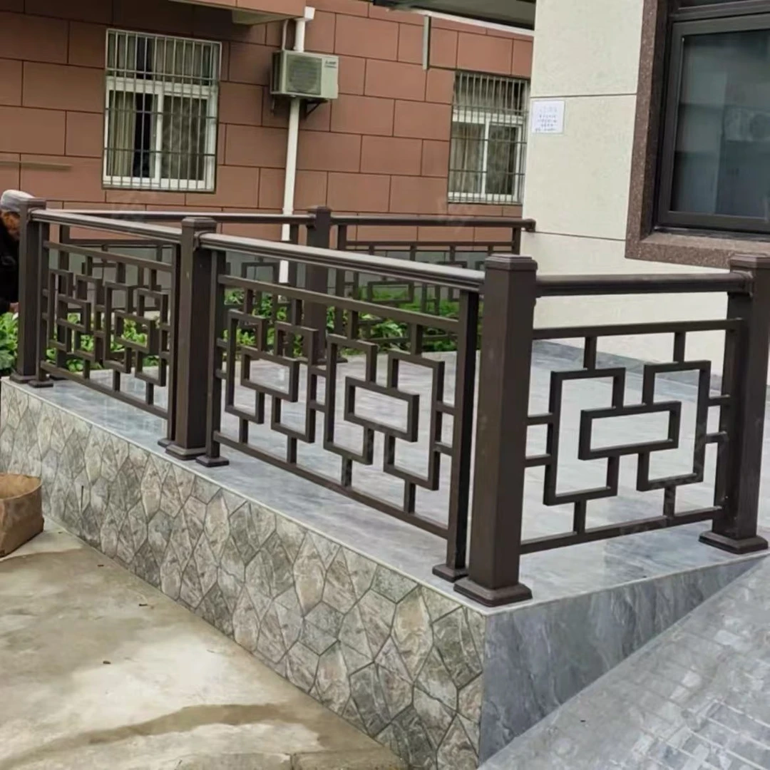 中式铝合金护栏庭院别墅阳台围栏古设计室内户外栏杆定制