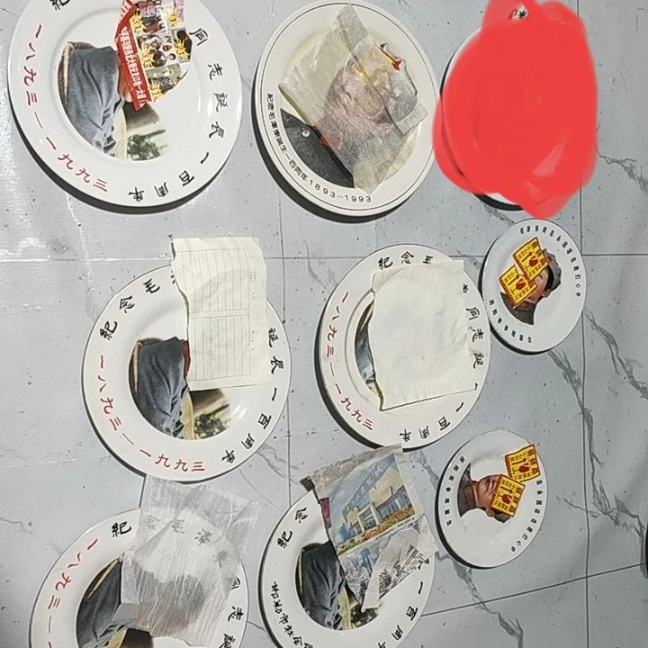爷爷盘6大两小，8块盘子