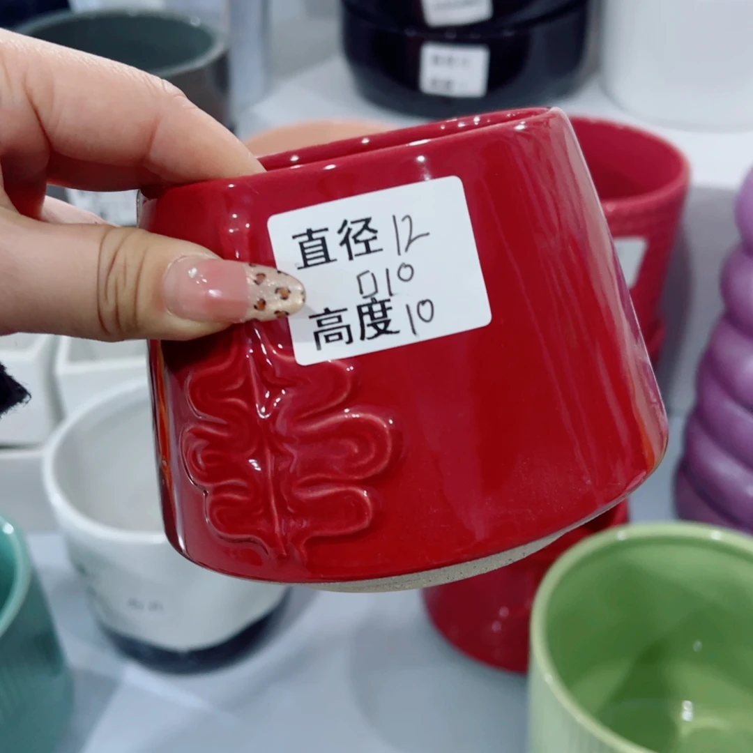 有孔，陶瓷花盆满10米包邮发货