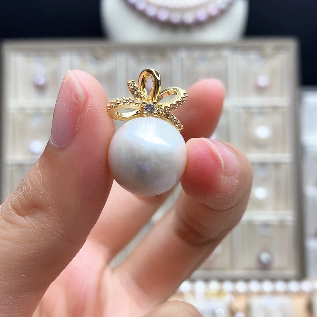 颈饰合金淡水珍珠