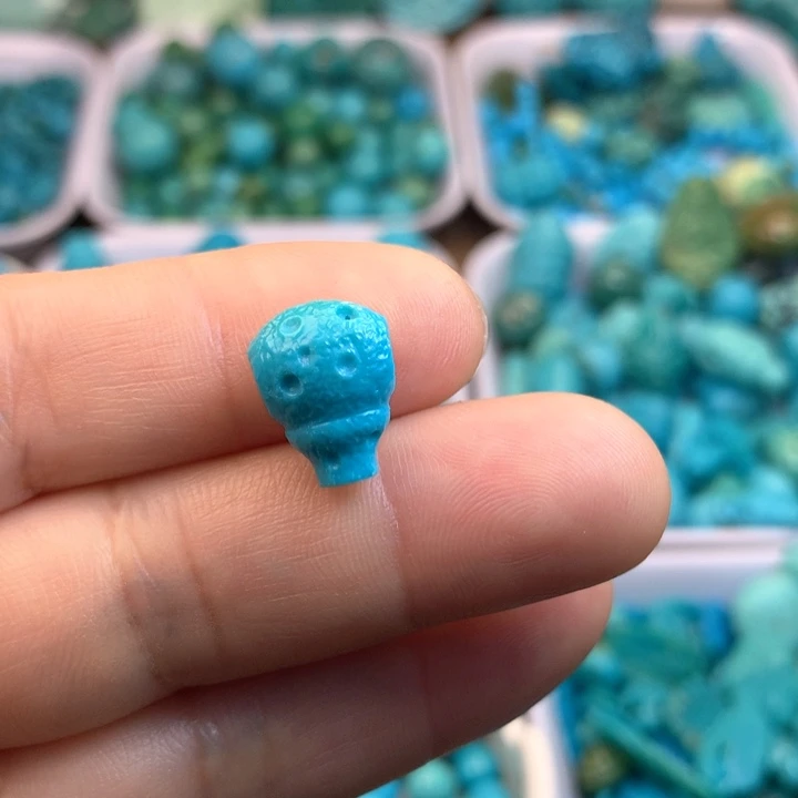 绿松石未镶嵌吊坠(不含链)13×10×8