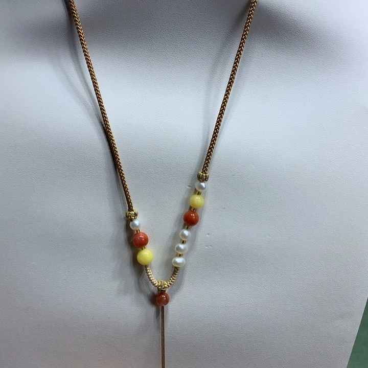 蜜蜡未镶嵌颈饰挂绳