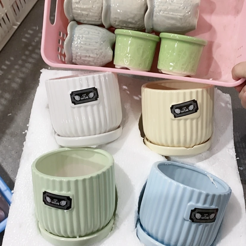 【闪购商品】红陶陶瓷花盆，多肉花盆