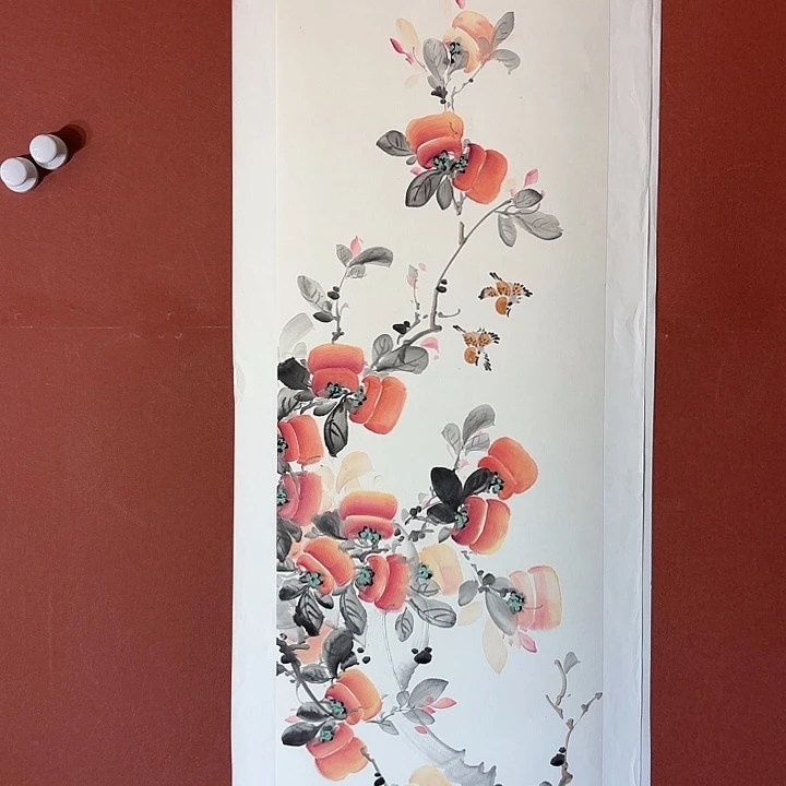 国画听兰老师花鸟