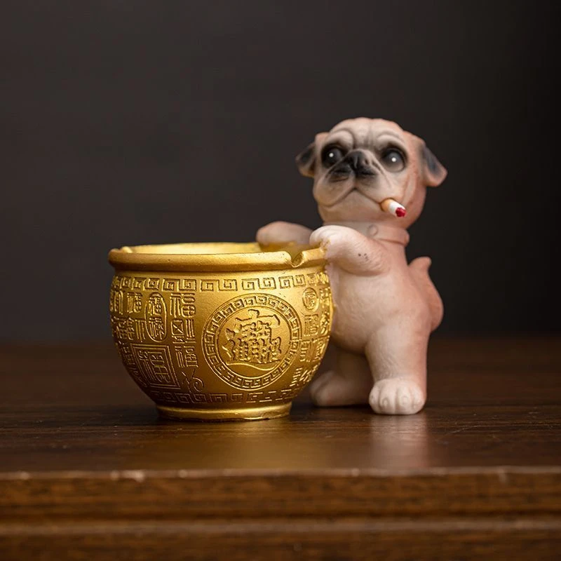 【95%好评率】创意招财百福缸烟灰缸复古家居高颜值客厅可爱办公室