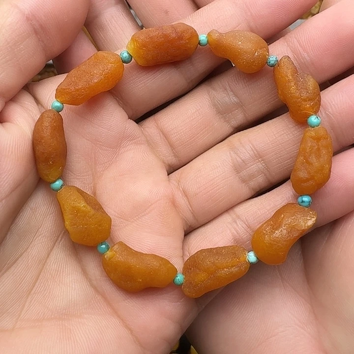 蜜蜡未镶嵌裸石天然蜜蜡手串