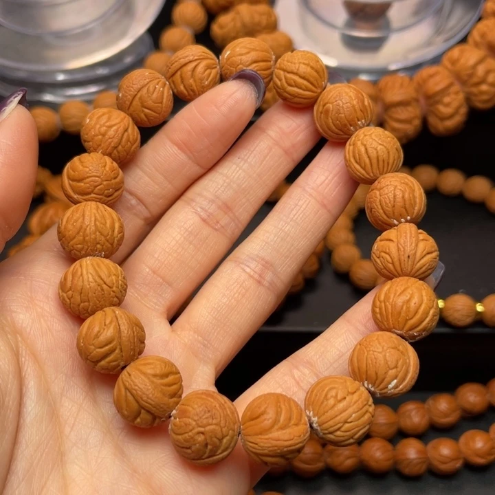 桃核手串龙纹桃核