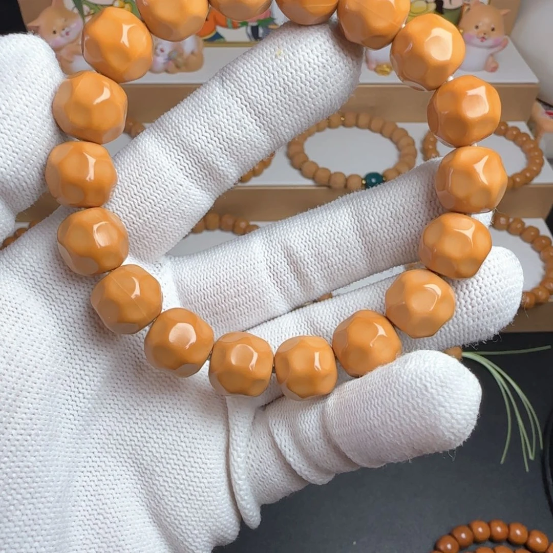 猴头核桃手串12+玉化单标大奶酪