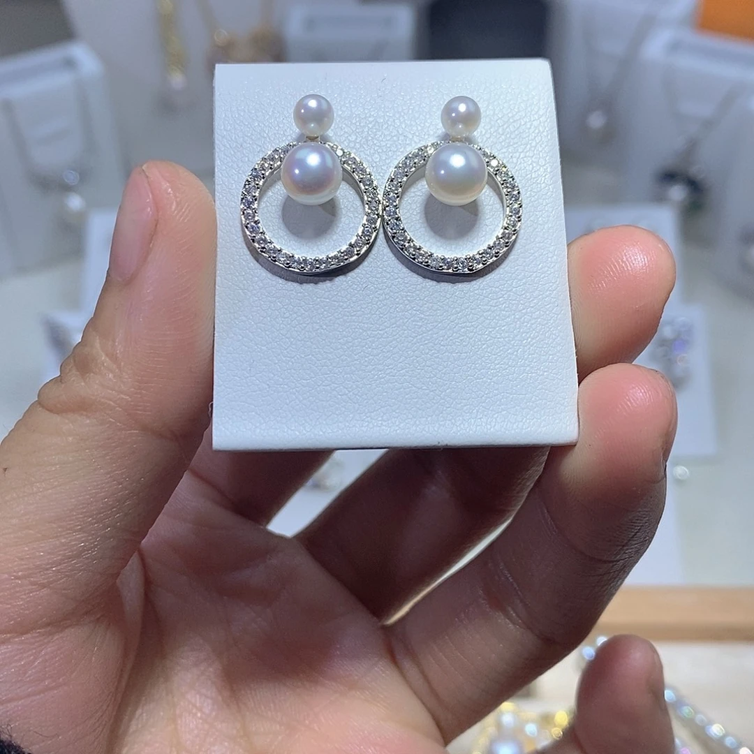 未镶嵌淡水珍珠耳饰