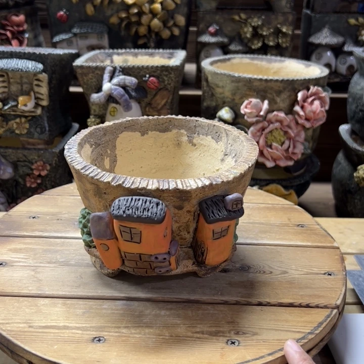 嘻哈多肉花盆百搭