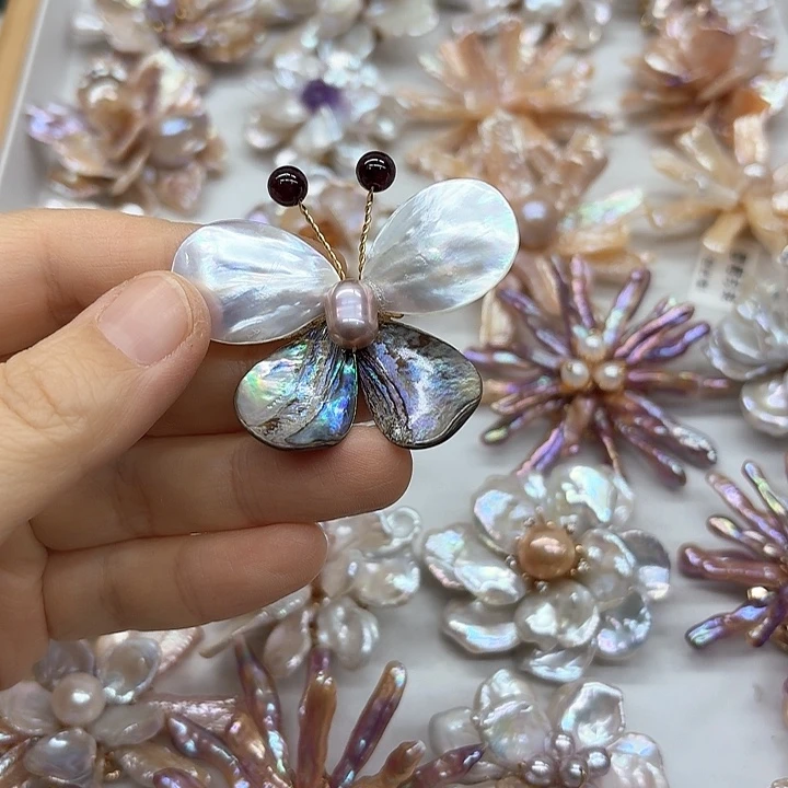 淡水珍珠发饰银S925镶嵌喆**卍