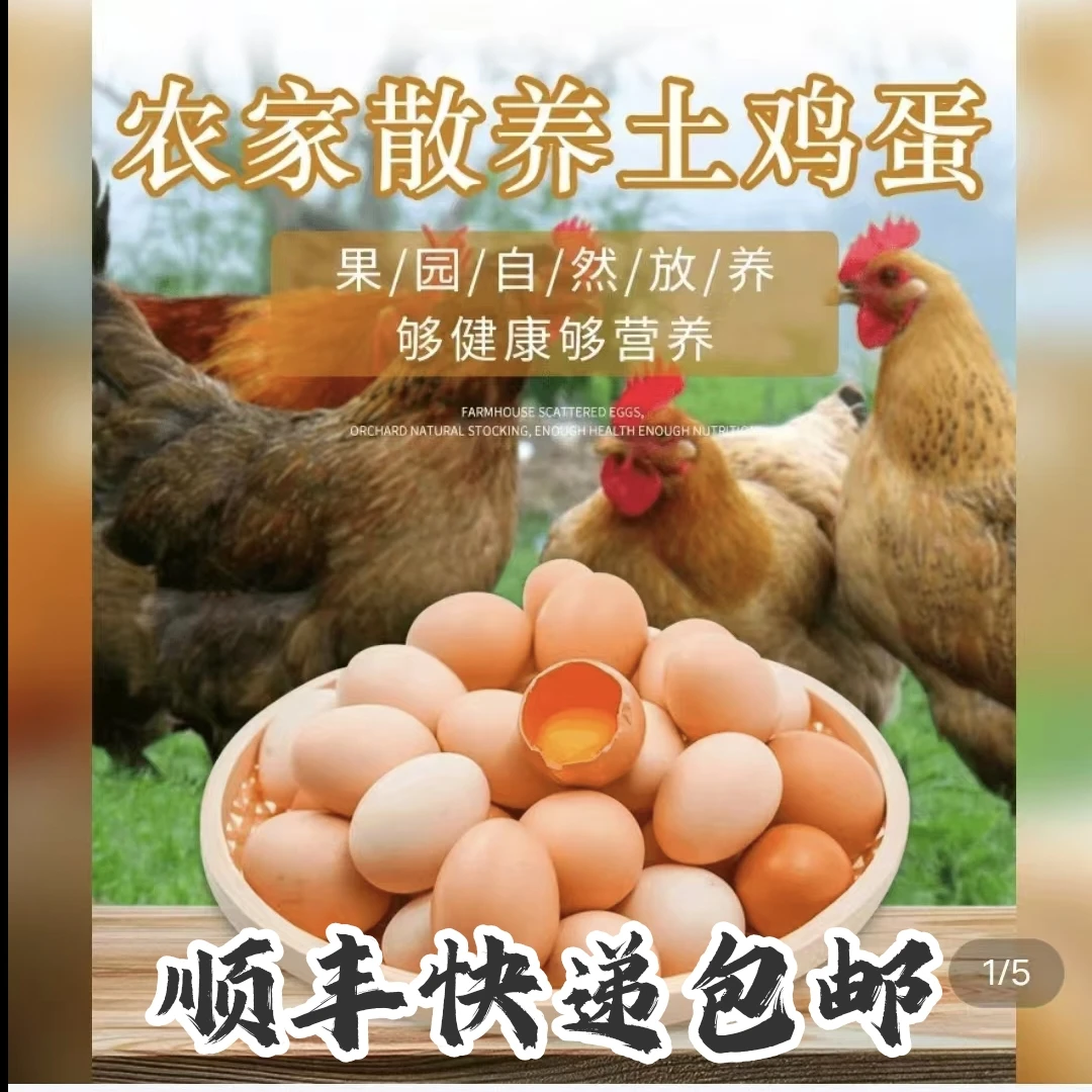 江西高山散养富硒土鸡蛋/顺丰包邮