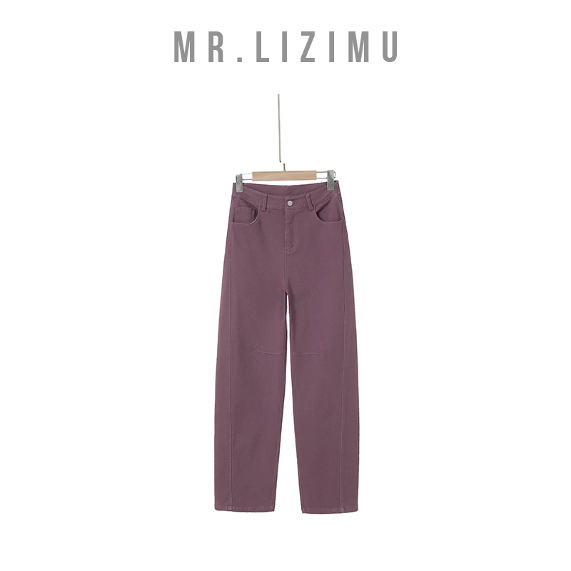 李子木先生高腰月牙弯刀裤女款爆款2025新款梨形身材牛仔裤D5523